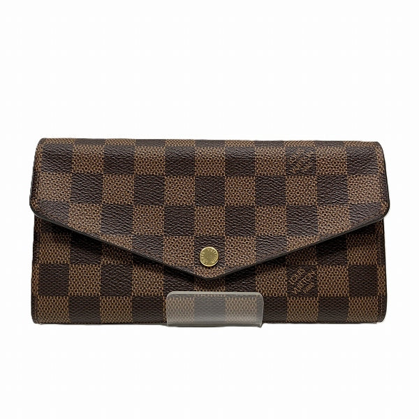 Louis Vuitton Damier Portefeuille Sarah Long Wallet N63209 in Great Condition