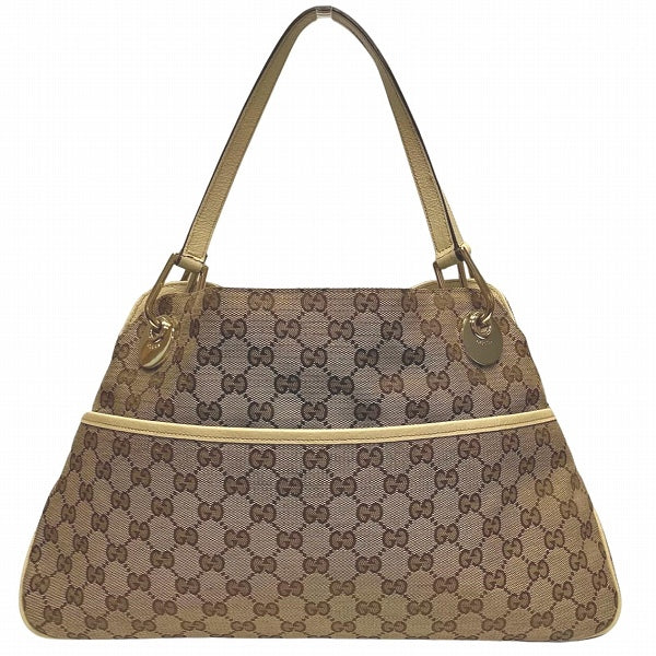 Gucci GG Canvas Leather Handbag 121023