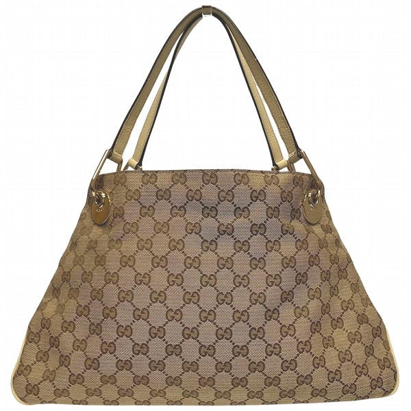 Gucci GG Canvas Leather Handbag 121023