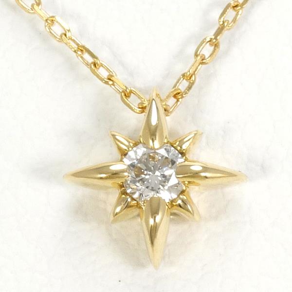 K18 Yellow Gold Diamond Necklace 0.04ct