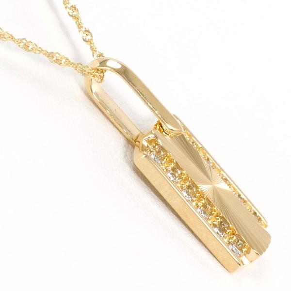 K18 Yellow Gold Diamond Necklace 0.12ct