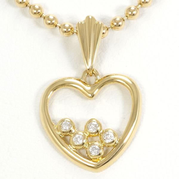 K18 Yellow Gold Diamond Necklace 0.07ct in Pristine Condition