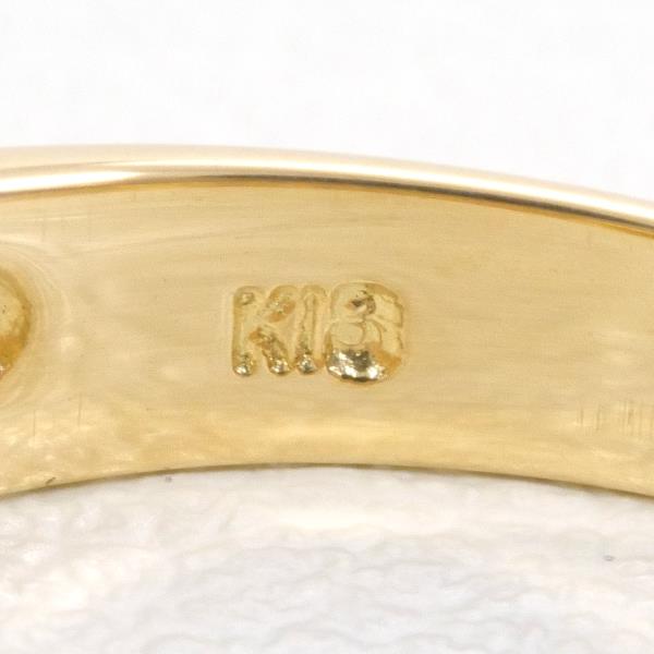 K18 Yellow Gold Pearl Diamond Ring