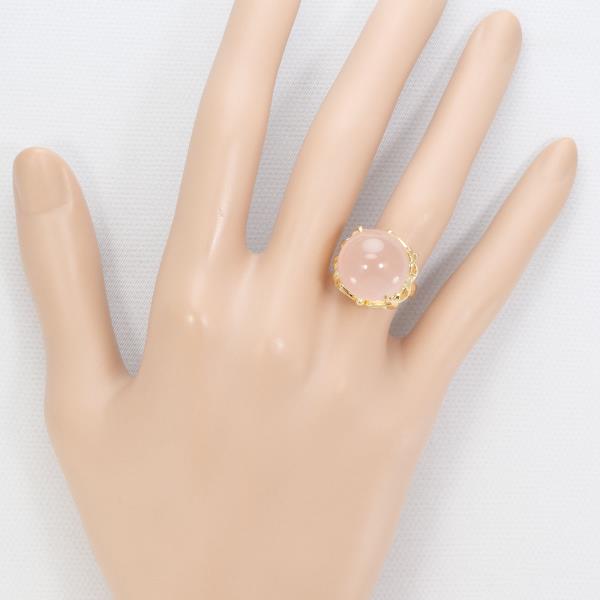 K18 Yellow Gold Rose Quartz Ring