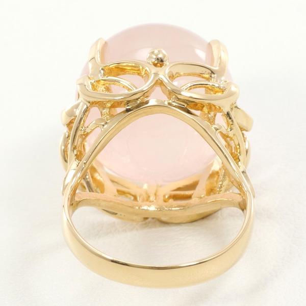 K18 Yellow Gold Rose Quartz Ring