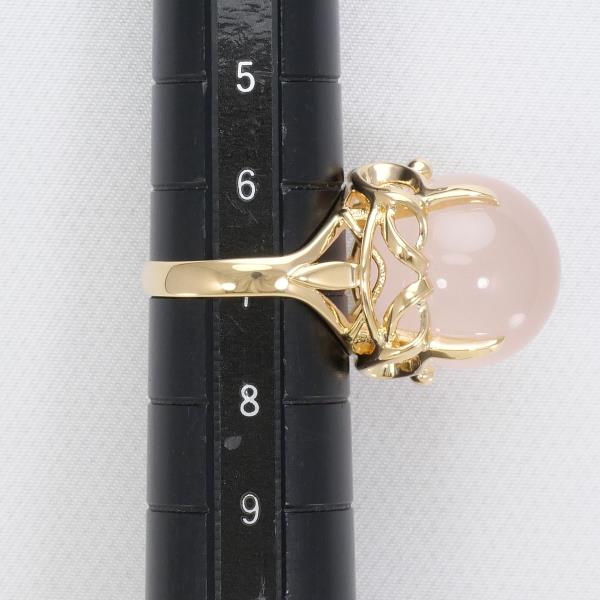 K18 Yellow Gold Rose Quartz Ring