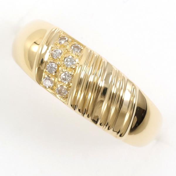 K18 Yellow Gold Diamond Ring 9.5