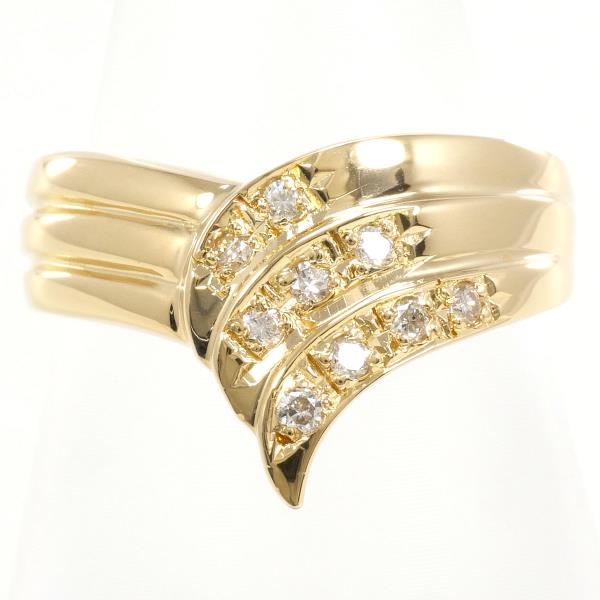 K18 Yellow Gold Diamond Ring 10