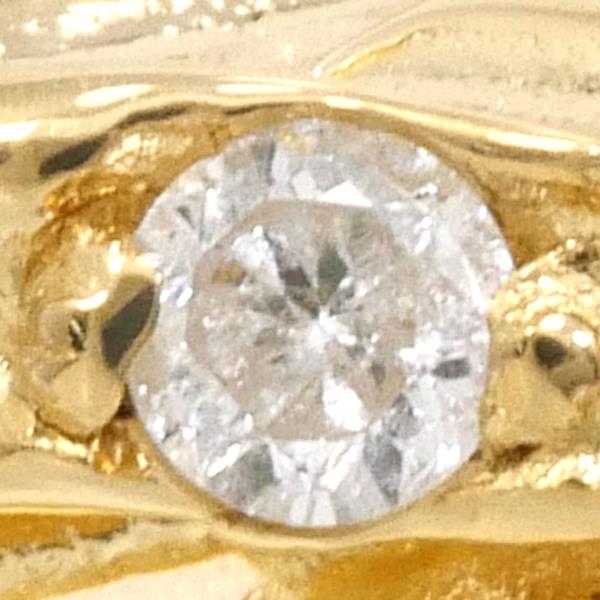 K18 Yellow Gold Diamond Ring Size 8 in Excellent Condition