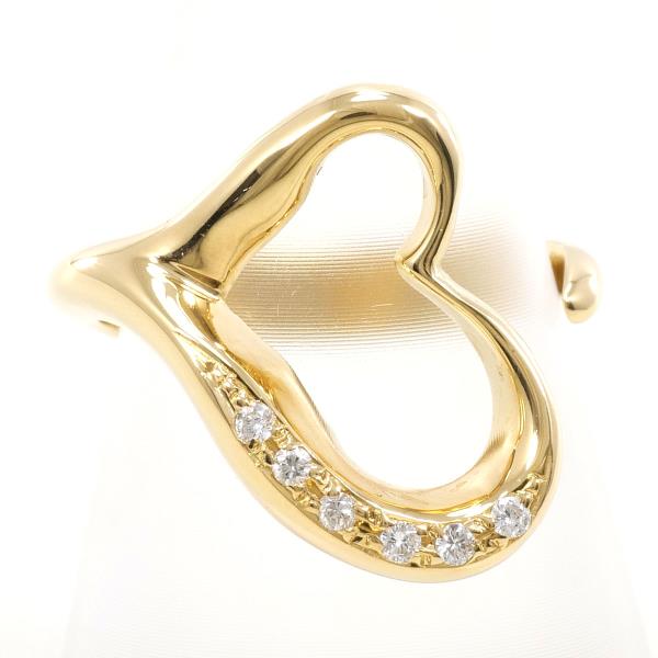 K18 Yellow Gold Diamond Ring 12号 in Excellent Condition