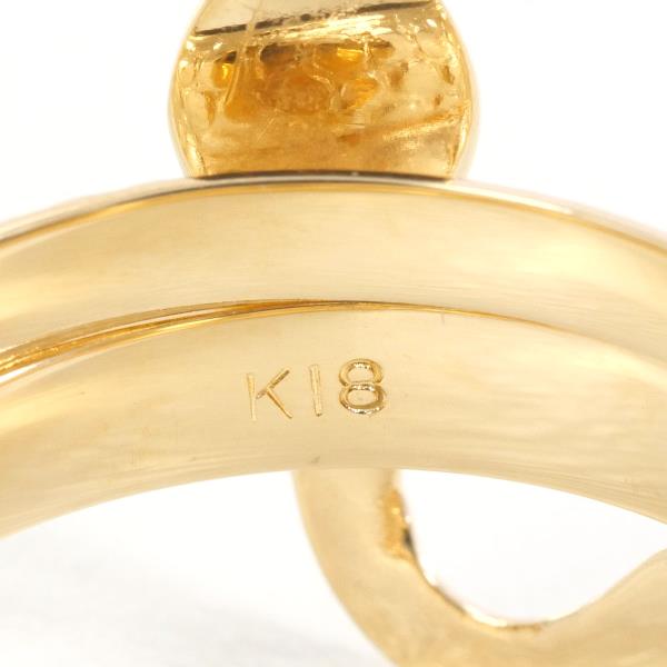 K18 Yellow Gold Ring 8.5