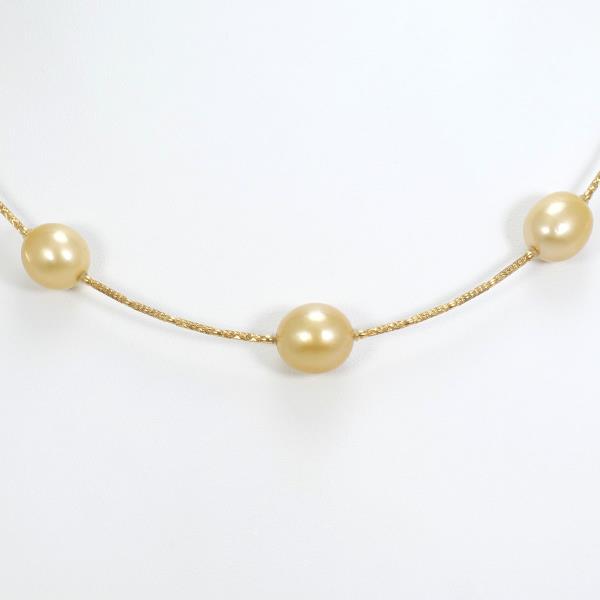 K18 Yellow Gold Necklace with South Sea Pearl in Excellent Condition