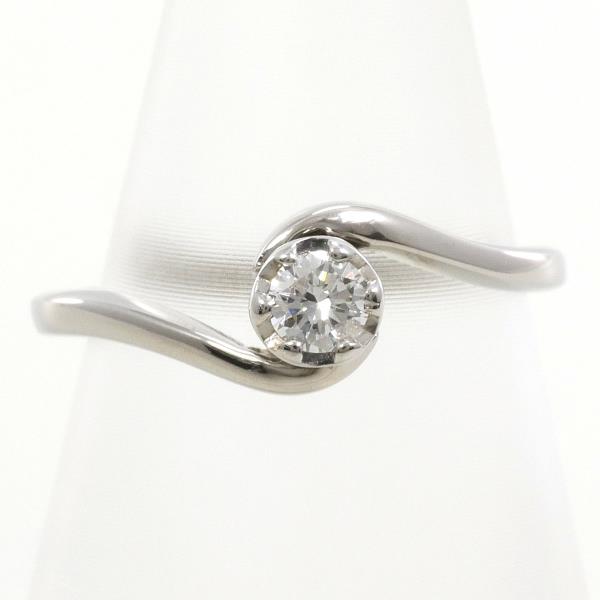 K9 White Gold Diamond Ring 4.5