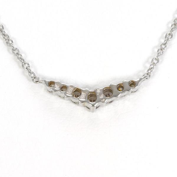 K18 White Gold Diamond Necklace in Excellent Condition