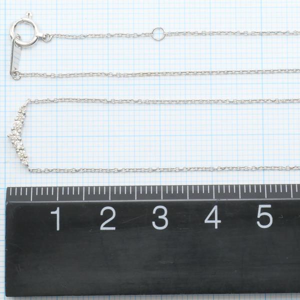 K18 White Gold Diamond Necklace in Excellent Condition