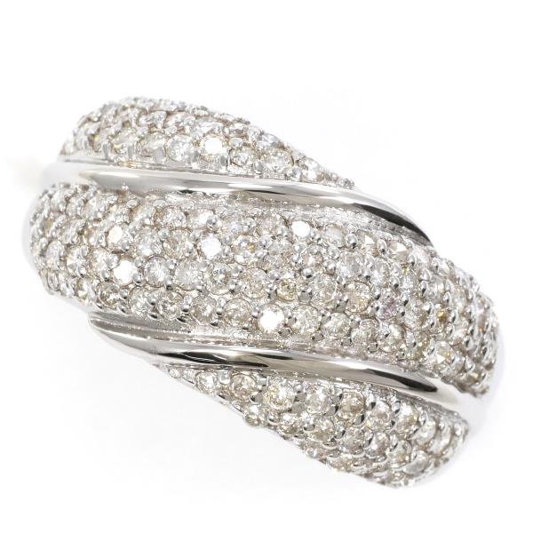 K18 White Gold Diamond Ring 13