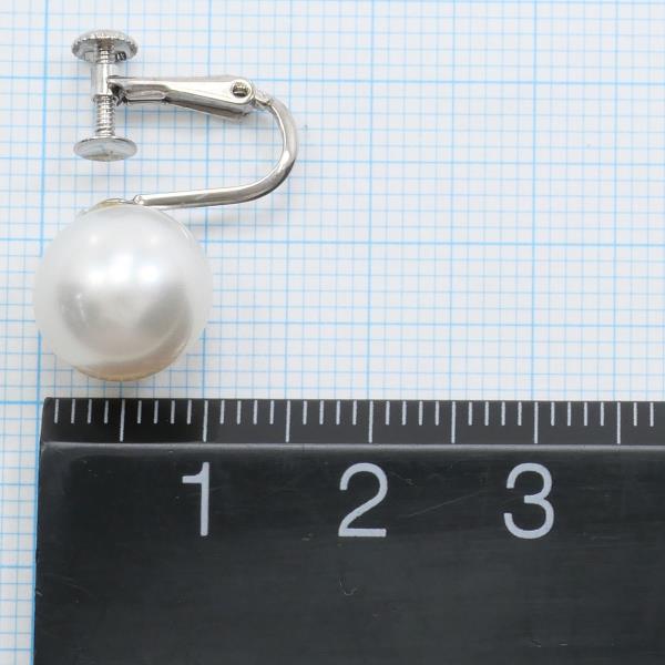 K14 White Gold Pearl Earrings in Excellent Condition