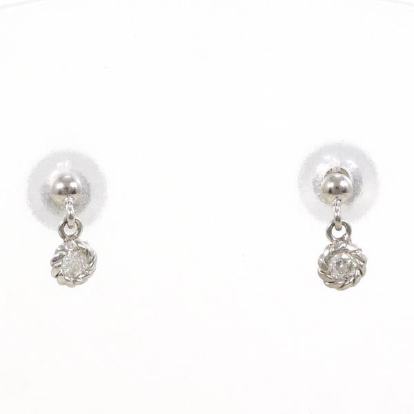 K18 White Gold Diamond Earrings