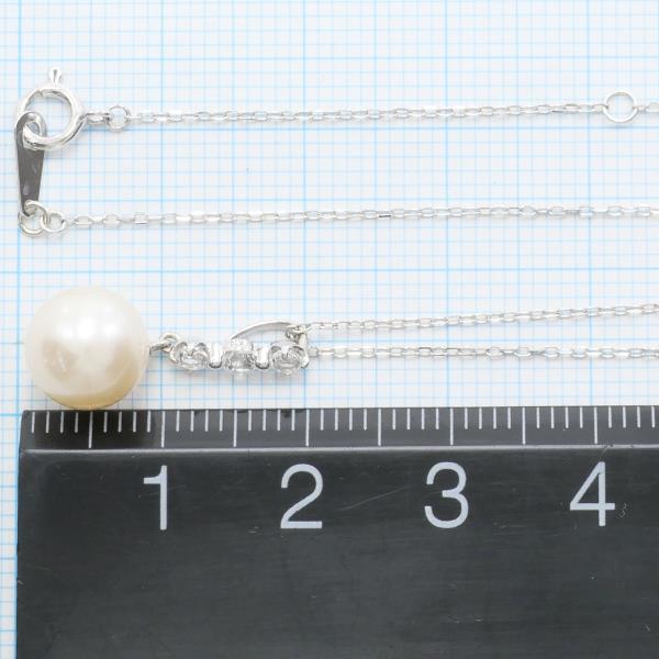 K10 White Gold Pearl Necklace