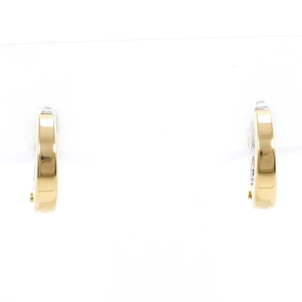 PT900 Platinum K18 Yellow Gold Earrings in Excellent Condition