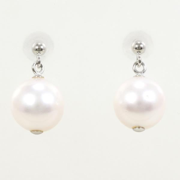 Silver Imitation Pearl Earrings 2.2g in Great Condition