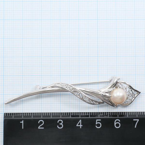 Silver Pearl Pendant Brooch in Pristine Condition