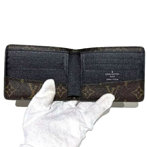 Louis Vuitton Monogram Macassar Gaspard Bifold Wallet M93801 in Great Condition