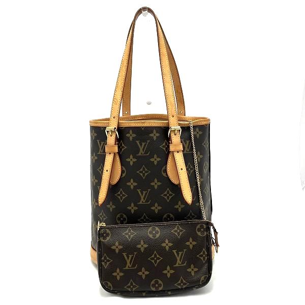 Louis Vuitton Monogram Petit Bucket Tote Bag M42238