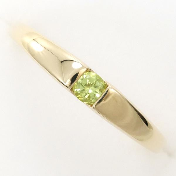 K10YG Yellow Gold Peridot Ring Size 11