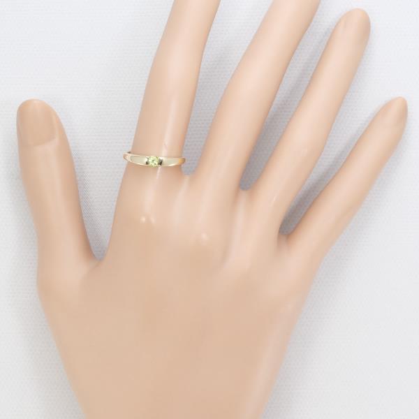 K10YG Yellow Gold Peridot Ring Size 11