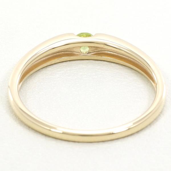 K10YG Yellow Gold Peridot Ring Size 11