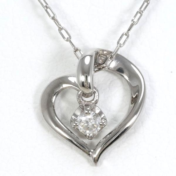 K10 White Gold Diamond Necklace