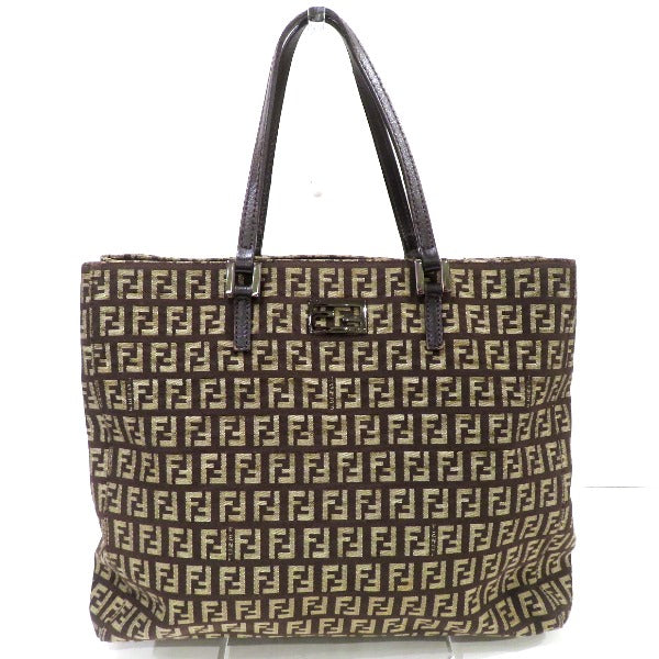 Fendi Zucca Canvas Tote Bag 8BH133 in Good Condition