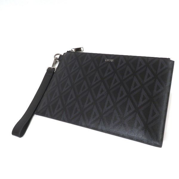 Dior DC Diamond Coated Canvas Clutch Bag in Great Condition