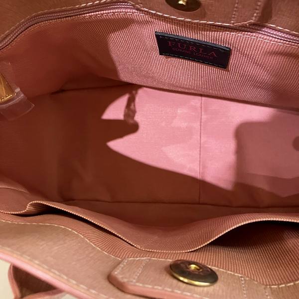 Furla Pink PVC Handbag in Great Condition