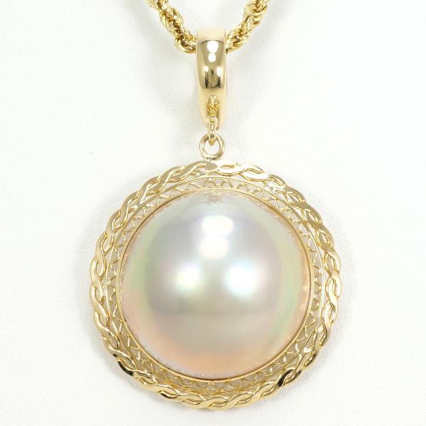 K18 Yellow Gold Mabe Pearl Necklace