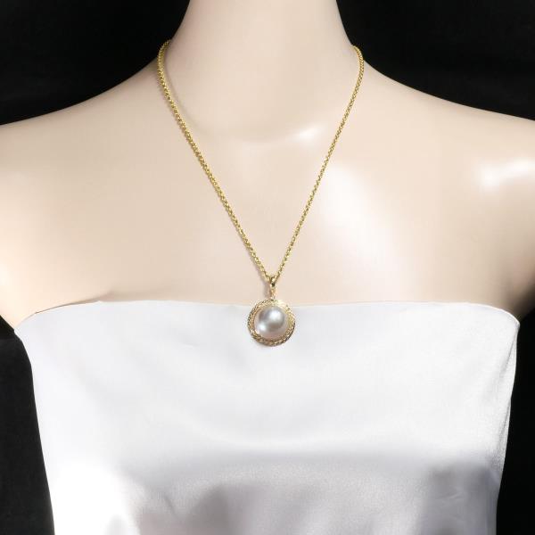 K18 Yellow Gold Mabe Pearl Necklace