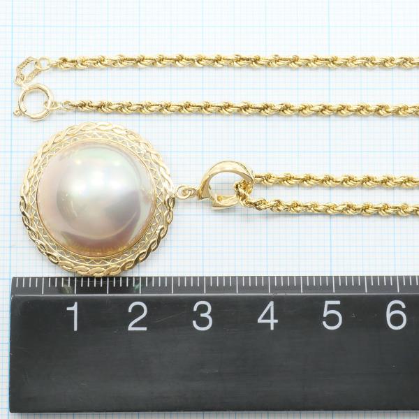 K18 Yellow Gold Mabe Pearl Necklace