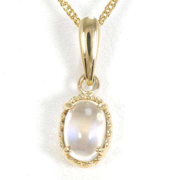 K18 Yellow Gold Moonstone Necklace in Excellent Condition