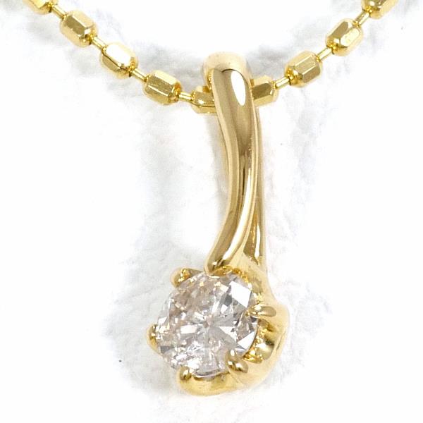 K18 Yellow Gold Diamond Necklace 0.08ct in Excellent Condition