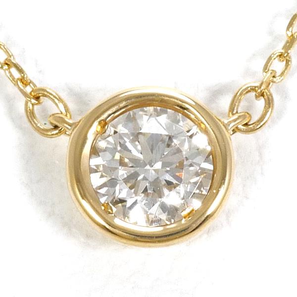 K18 Yellow Gold Diamond Necklace 0.15ct in Excellent Condition