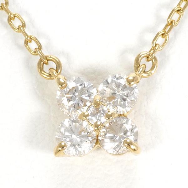 Vendome Aoyama K18YG Diamond Necklace 0.27ct in Pristine Condition