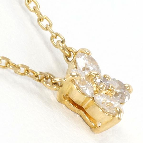 Vendome Aoyama K18YG Diamond Necklace 0.27ct in Pristine Condition