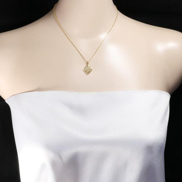 K18 Yellow Gold Necklace with Yellow Diamond