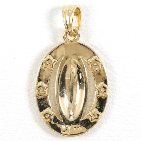 VJ K18YG Yellow Gold Diamond Pendant Top in Excellent Condition