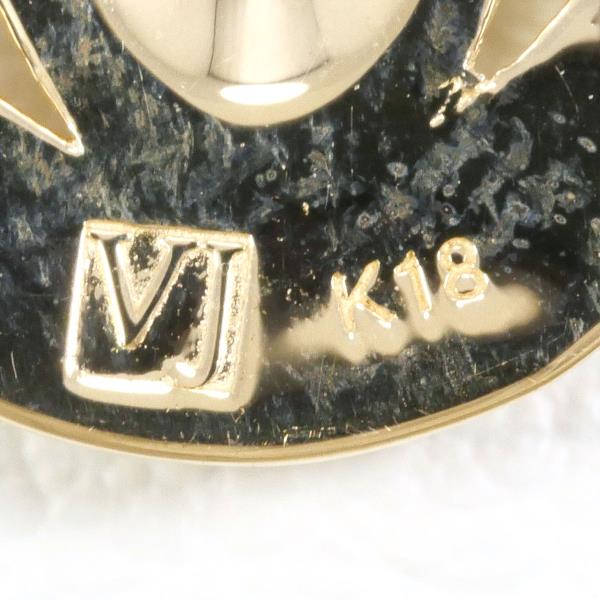 VJ K18YG Yellow Gold Diamond Pendant Top in Excellent Condition