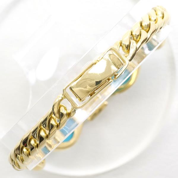 K18 Yellow Gold Turquoise Bracelet in Pristine Condition