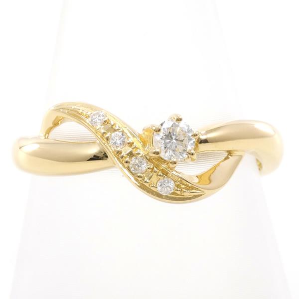 K18 Yellow Gold Diamond Ring 13