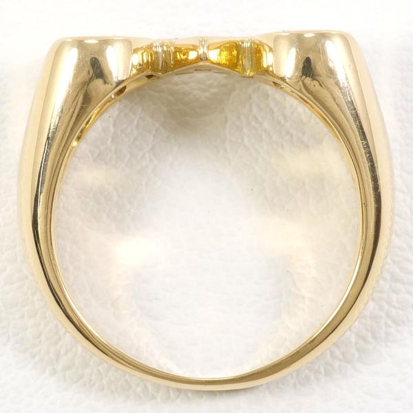 K18 Yellow Gold Diamond Ring 12 in Excellent Condition