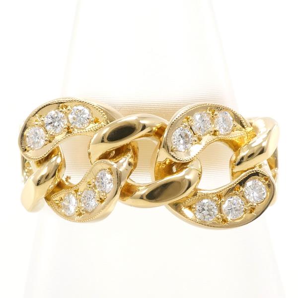 K18 Yellow Gold Diamond Ring 12.5